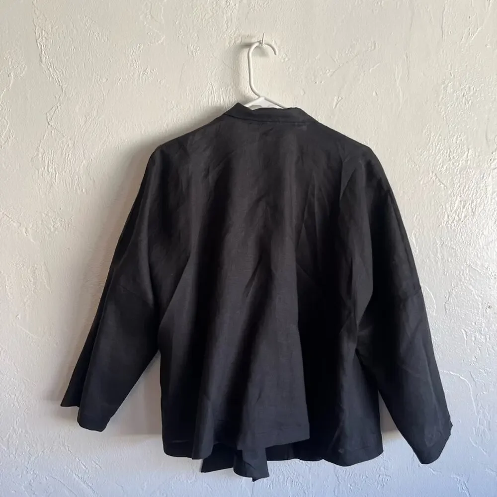 Itemz Linen jacket. One size fits most. New with tags - Picture 3 of 7